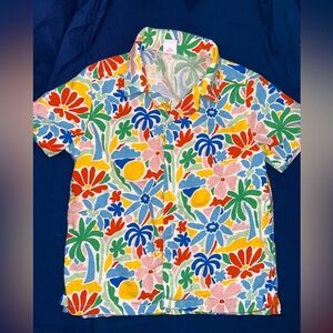 Old Navy Multicolor Floral Shirt